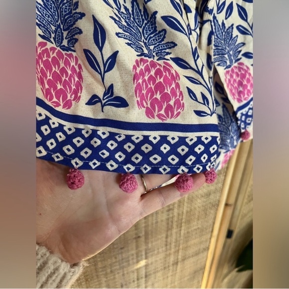 FARM Rio Off The Shoulder Crop Ruffle Blouse - Picture 8 of 11